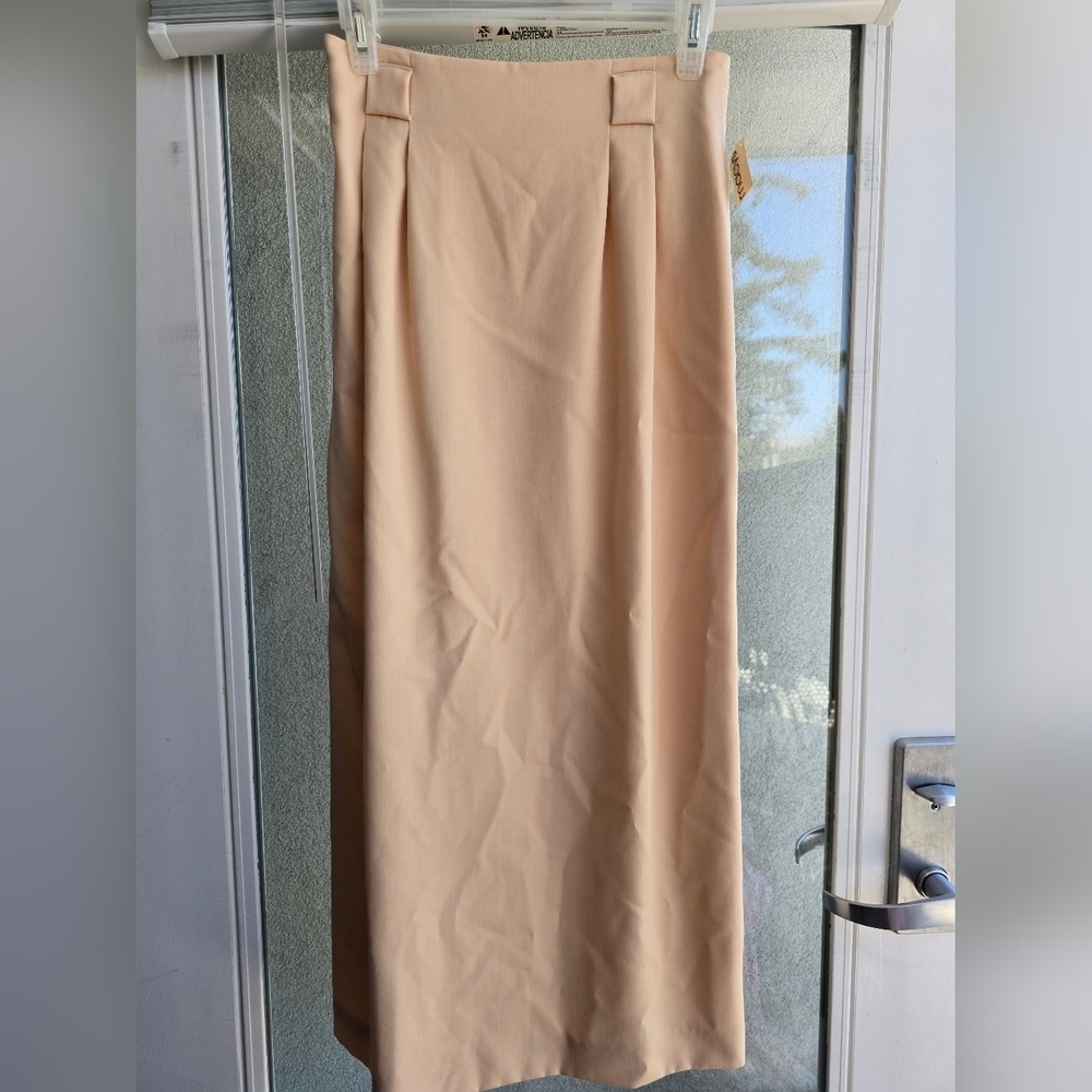 Ellen Tracy Tan Vintage Midi Pencil Skirt for Work - Picture 2 of 12